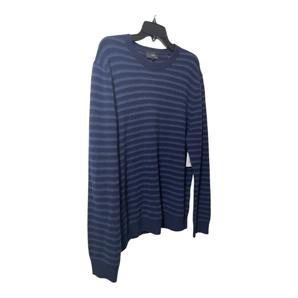 Vince Shadow Stripe Wool Crewneck Sweater - Picture 4 of 10